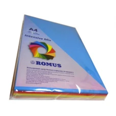 Папір кольоровий Intensive Mix, A4 160 г/м2, 5х25/125арк., R50928 Romus