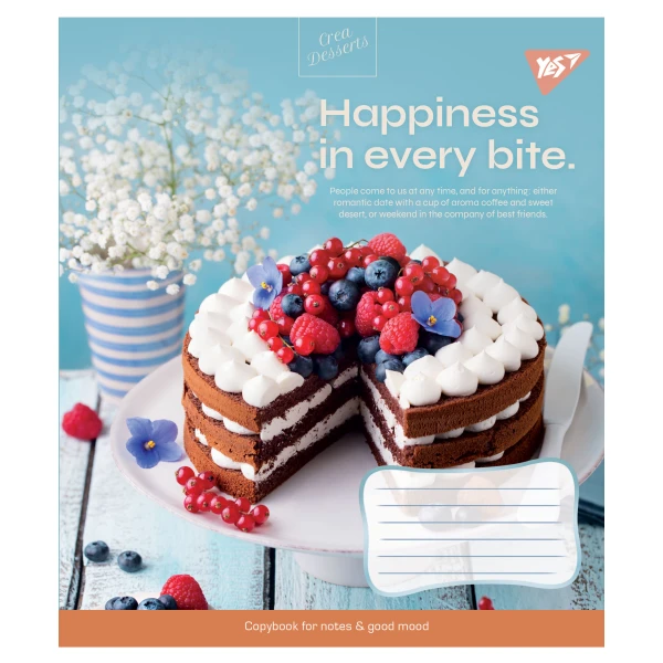 Зошит А5/24 арк кліт YES Desserts, 766370