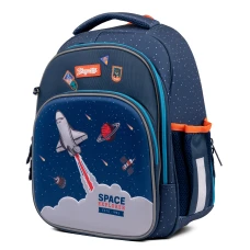 Рюкзак шкільний каркасний 1Вересня S-106 "Space", синій 38*30*14см., 552242