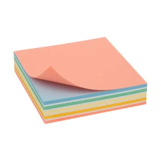 Блок паперу для нотаток Elite "Color" 90*90*20мм, проклеєний 8025-А