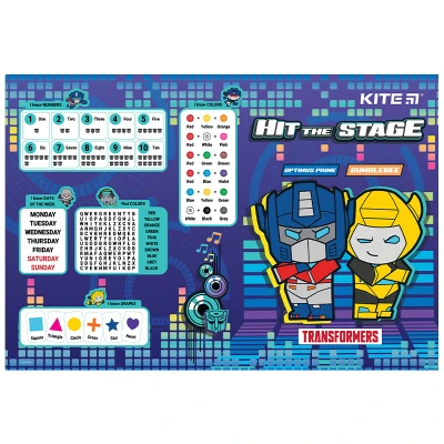 Підкладка настільна, 42,5*29см. PP Transformers TF22-207 Kite
