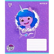 Зошит 12 арк., коса, УФ лак + глітер, My Little Pony LP22-235 Kite