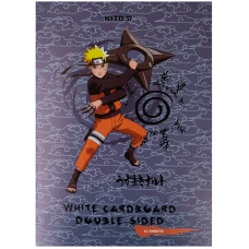 Картон білий двостор. (10арк) A4 Naruto NR23-254 Kite