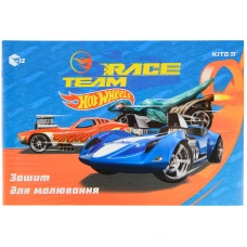 Зошит для малювання, 12 арк., скоба, гібр. лак + УФ лак, Hot Wheels HW22-241 Kite