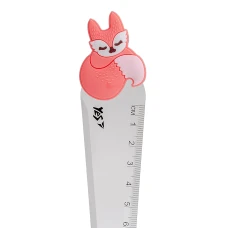 Лінійка пластикова, 12см. з нанесенням "Smart fox", 370571 YES