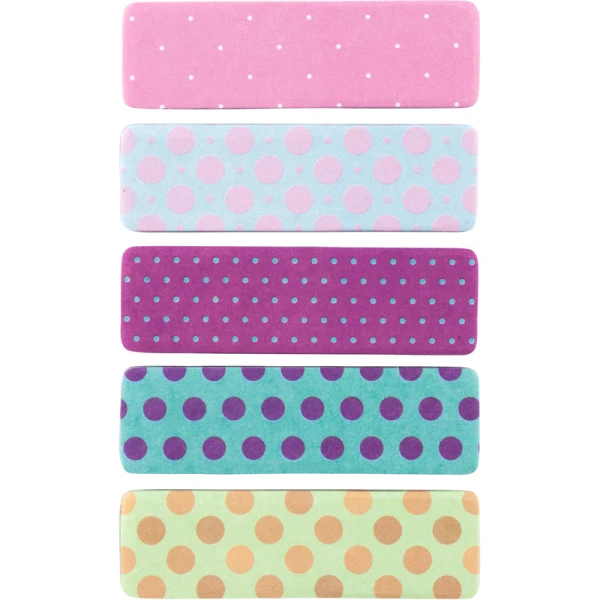 Закладка паперова малюнок Dots, 5х12х50мм,100 шт, прям., 2490-01-A