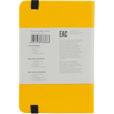 Книга записна Partner, 95*140, 96арк, кліт, жовта, 8301-08-A