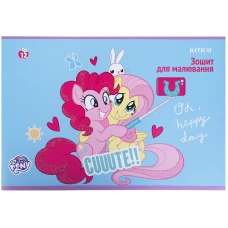 Зошит для малювання, 12 арк., скоба, гліттер, My Little Pony LP21-241 Kite