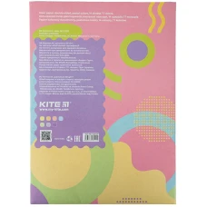 Папір кольоровий двостор. (14арк/7кол), А4, пастель, Kite Fantasy K22-427