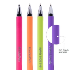 Ручка кулькова YES "Lucky Pen" автоматична, 0,7 мм, синя, 411967