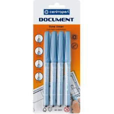 Лінер 2631/04 Document, набір 4 шт. (блістер), Centropen