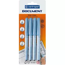 Лінер 2631/04 Document, набір 4 шт. (блістер), Centropen