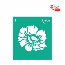 Трафарет багаторазовий самоклеючий 9*10см, №1, ROSA Talent
