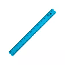 Лінійка пластикова, 30см, блакитна D9800-03