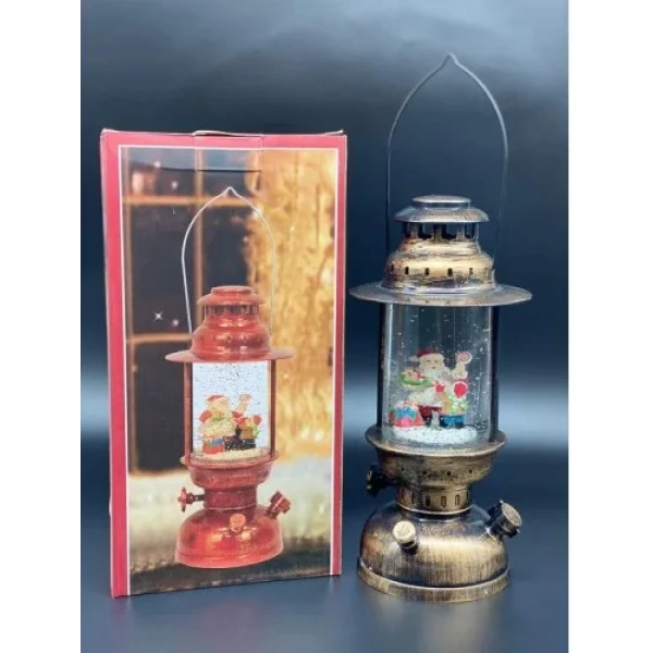 Декоративна керасинова лампа "Christmas flasks" LED Санта Клаус 17*11см, 1001284