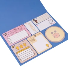 Папір з липким шаром YES "Line Friends" в наборі, 140 аркушів (7х20) 170334