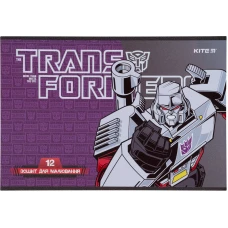 Зошит для малювання, 12 арк., скоба, гібр. лак+УФ, Transformers TF21-241 Kite