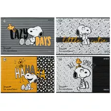 Зошит для малювання, 12 арк., скоба, гібр. лак + УФ лак, Peanuts Snoopy SN23-241 Kite