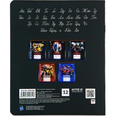 Зошит 12 арк., лінія, cофт тач + УФ лак, Transformers TF22-234 Kite