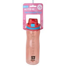 Пляшечка для води, 650 мл, рожева K23-395-1 Kite