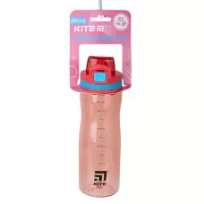 Пляшечка для води, 650 мл, рожева K23-395-1 Kite