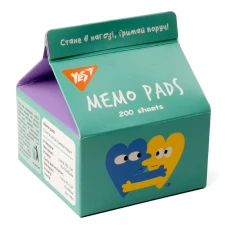 Папір для записів YES Tetra Pak "Stand with Ukraine" 200 арк., 7*7,5см., 170361