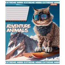 Зошит А5/24 арк кліт 1В Adventure animals, 766359