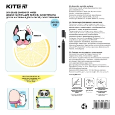 Дошка настінна для записів, 20*20 см, Orange K22-474-3 Kite