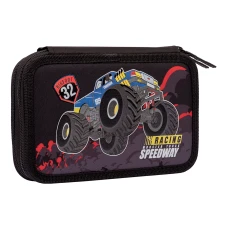 Пенал твердий 1Вересня подвійний HP-01 Monster Truck, чорний 532975