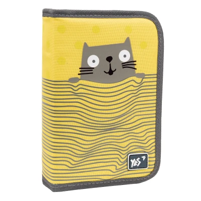 Пенал твердий YES одинарний з двома клапанами HP-04 Kitty 533424