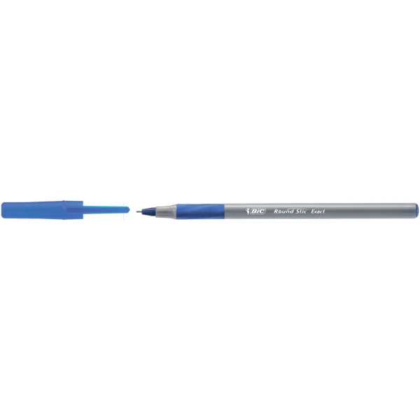 Ручка кулькова "Round stic exast" 0,7мм. синя, bc918543 BIC