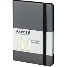 Книга записна Partner Soft, 125*195, 96арк, кліт, сіра 8206-15-A