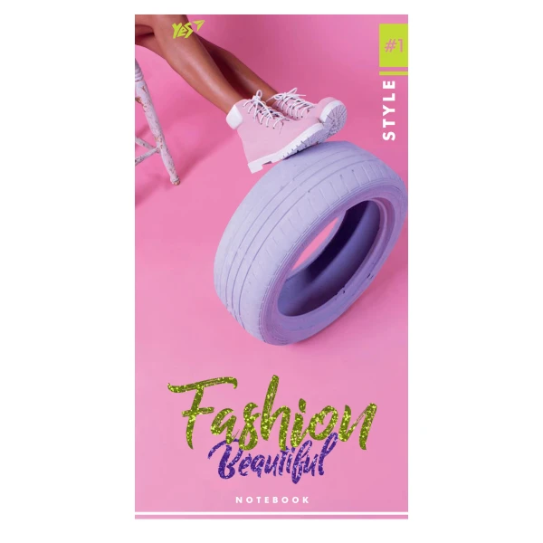 Блокнот 100*200мм., 64арк. кліт., інтегр.обкл., "Fashion beautiful", 151484 YES