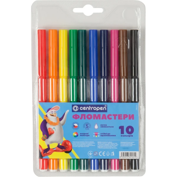 Фломастери 7790/10 ТП, набiр 10 шт, Centropen