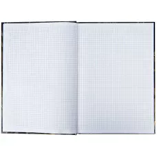 Книга записна А4, 96арк., кліт, тверда обкл., Waves, чорна 8422-561-A
