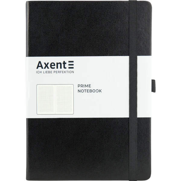 Книга записна Partner Prime, 145*210, 96арк, кліт, чорна 8305-01-A