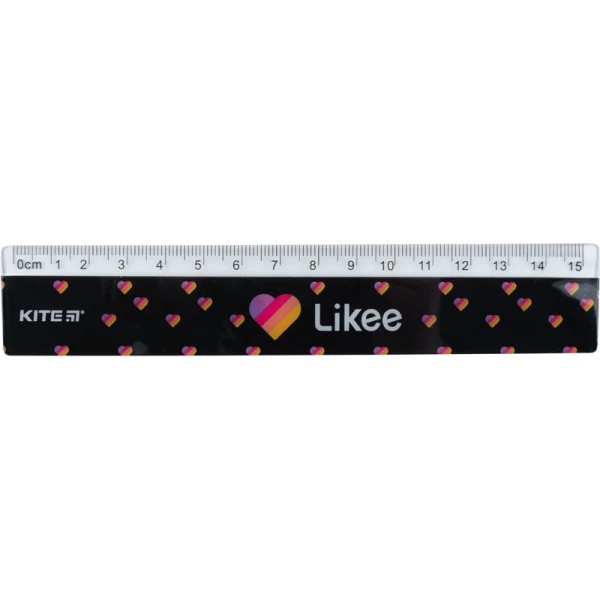 Лінійка пластикова, 15см. Likee LK22-090 Kite