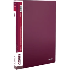 Дисплей-книга 40 файлів, бордова 1040-04-А