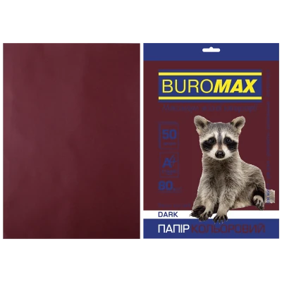 Папір кольоровий А4, 80г/м2, DARK, коричневий, 50арк., BM.2721450-25