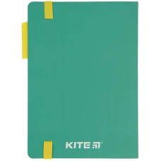 Блокнот тверда обкл., 120*169 мм, 96 арк., клітинка, зелений K22-467-1 Kite