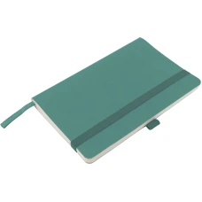 Книга записна Partner Soft Skin,125*195, 96арк, кліт, сіро-лазурна, 8616-48-A