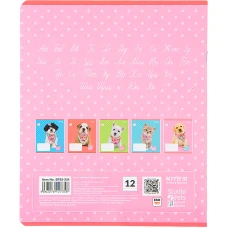 Зошит 12 арк., лінія, софт тач + УФ лак, Studio Pets SP22-234 Kite