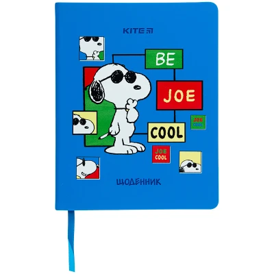 Щоденник шкільний, тверда обкл. PU, Snoopy SN22-264 Kite