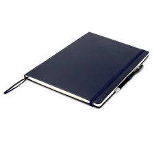 Книга записна Partner Grand 295*210, 100арк, кліт, синій 8203-02-A