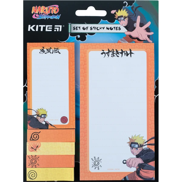 Блок паперу з клейким шаром, набір Naruto NR23-299-1 Kite