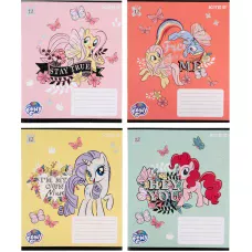 Зошит 12 арк., лінія, гліттер, My Little Pony LP21-234 Kite