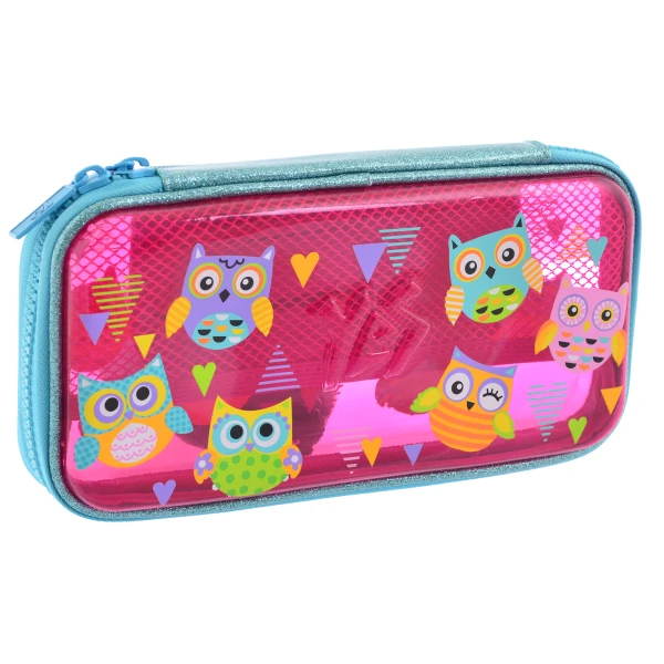 Пенал твердий пластик 3-D HP-07 Funny owls 22,5*5*10см., 532322 YES
