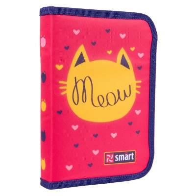 Пенал твердий Smart одинарний з двома клапанами HP-04 Meow 533282
