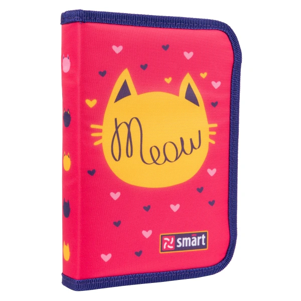 Пенал твердий Smart одинарний з двома клапанами HP-04 Meow 533282