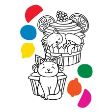 Водна розмальовка YES "Sweety cats" 742843